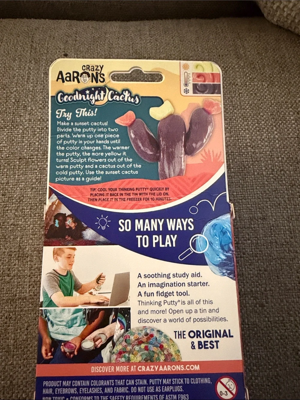 Crazy Aaron’s Thinking Putty Triple Color Change